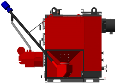 Industrial boiler KP 150 kW with automatic fuel feed