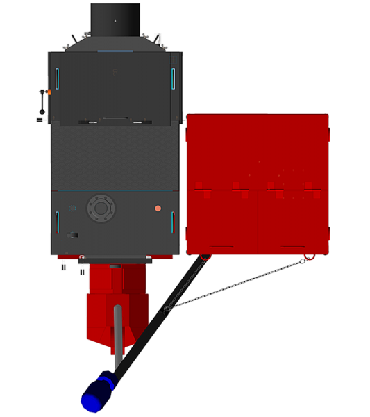 Industrial boiler KP 150 kW with automatic fuel feed