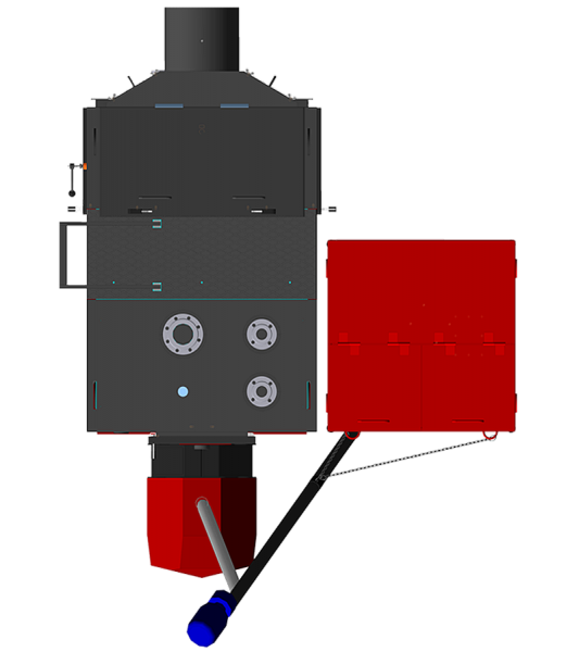 Industrial boiler KP 250 kW with automatic fuel feed