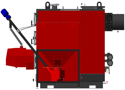 Industrial boiler KP 400 kW with automatic fuel feed