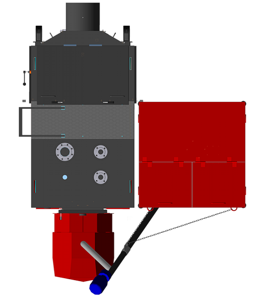 Industrial boiler KP 400 kW with automatic fuel feed