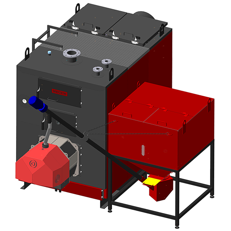 Industrial boiler KP 500 kW with automatic fuel feed