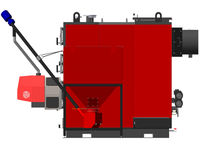 Industrial boiler KP 500 kW with automatic fuel feed