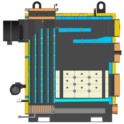 Industrial solid fuel boiler KP 150 kW