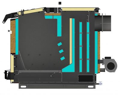 Твердопаливний котел КД 40-50 кВт