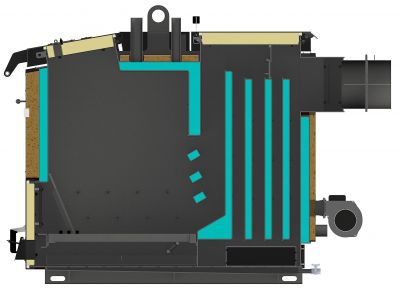 Твердопаливний котел КД 70-80 кВт
