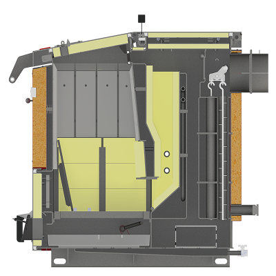 Bottom combustion solid fuel boiler KSh-Profi series 25-30 kW