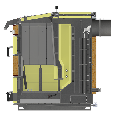 Bottom combustion solid fuel boiler KSh-Profi series 40-50 kW