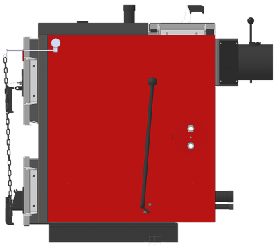 Bottom combustion solid fuel boiler KV-Profi series 12-16 kW