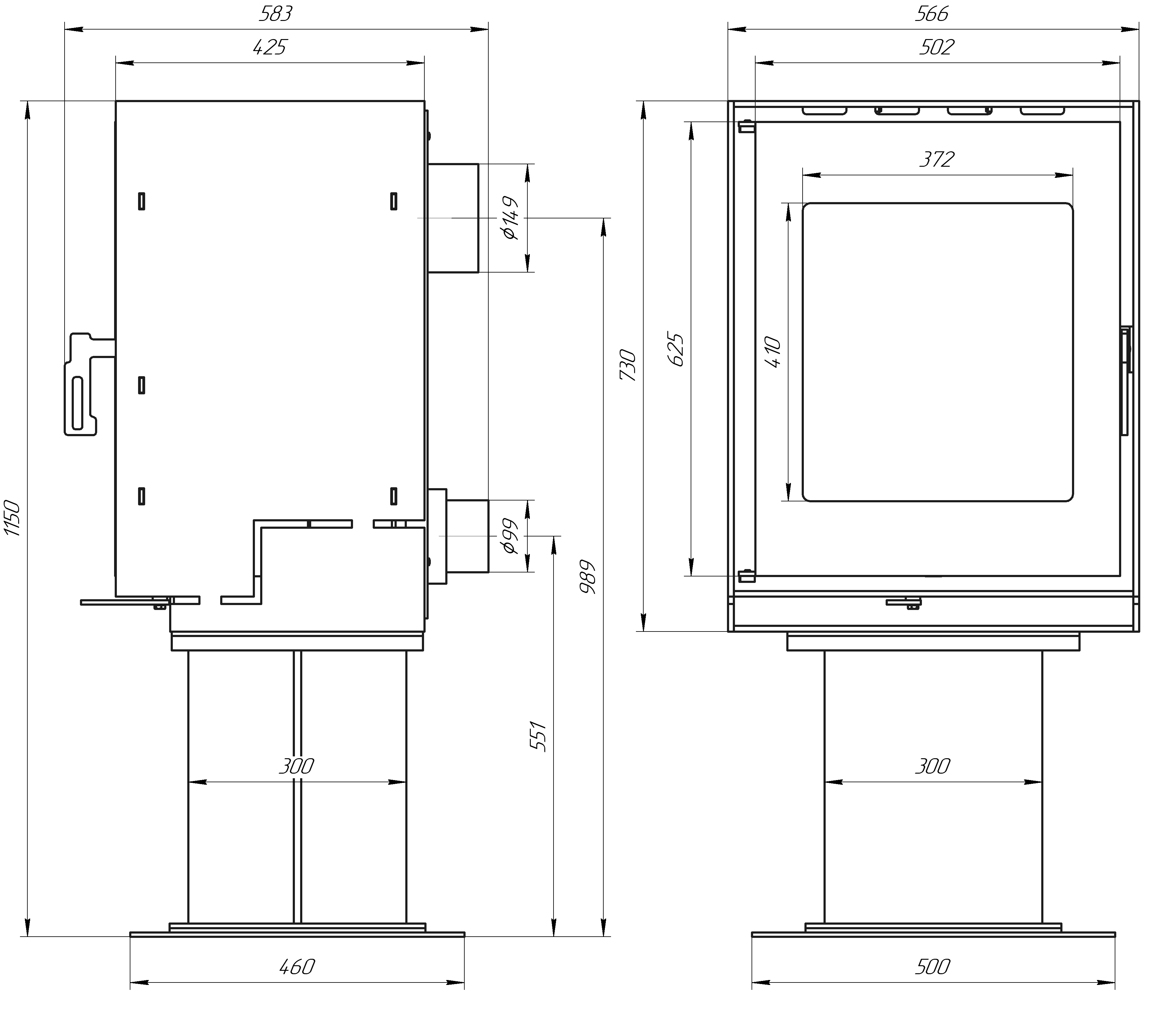 Technical specifications: BERGEN COLUMN