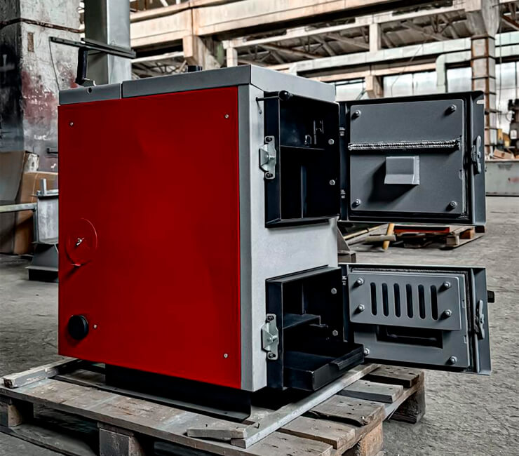 Solid fuel boilers and heating furnaces from the manufacturer